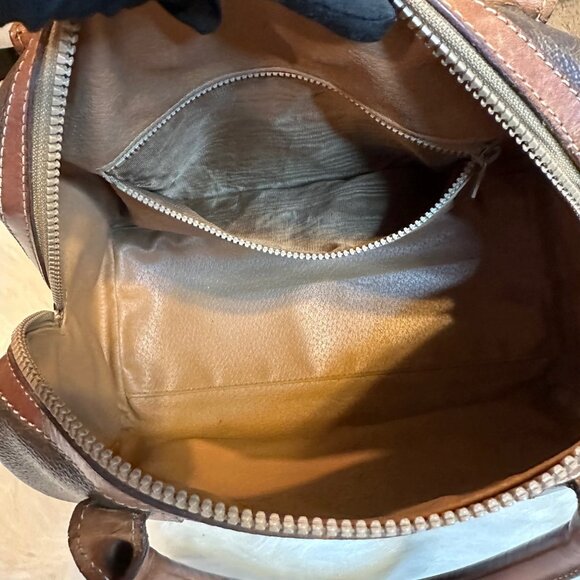 Celine Brown and Tan Satchel - Picture 11 of 14